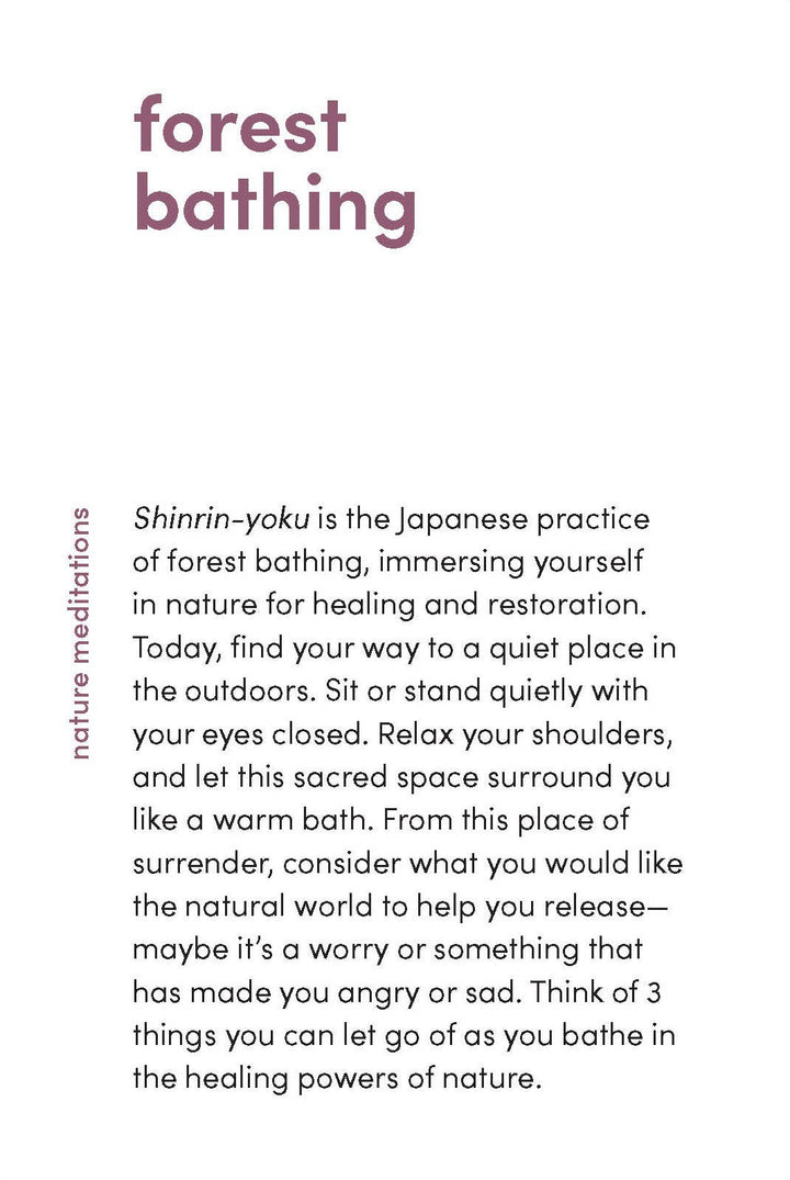 Nature Meditations Deck
