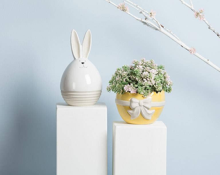 Small Ribbed Matte & Shiny Bunny