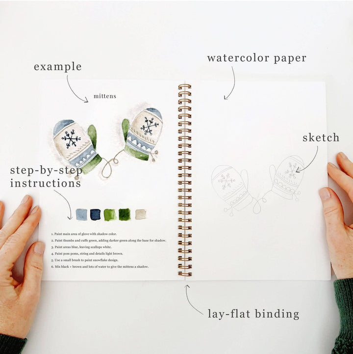 Winter Watercolor Workbook by Emily Lex