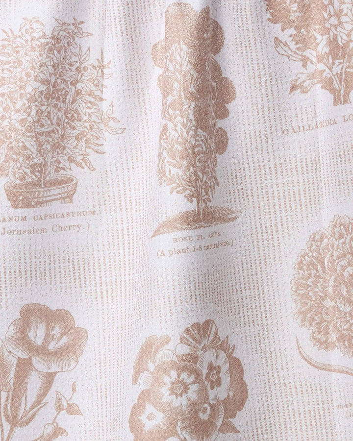Floral Glossary Tea Towel by Geometry