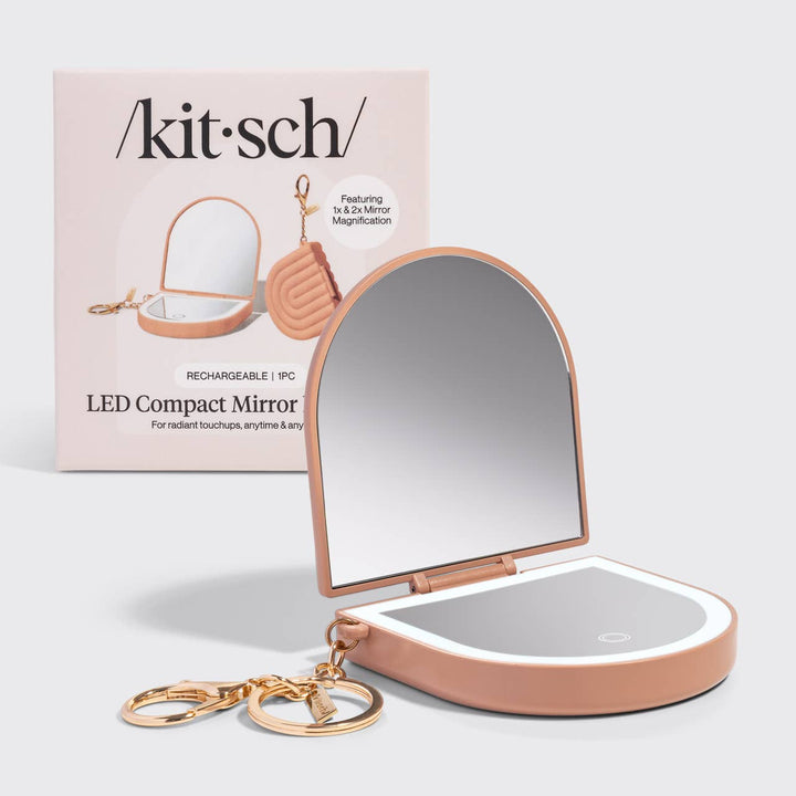 Terracotta Compact Mirror Keychain by Kitsch