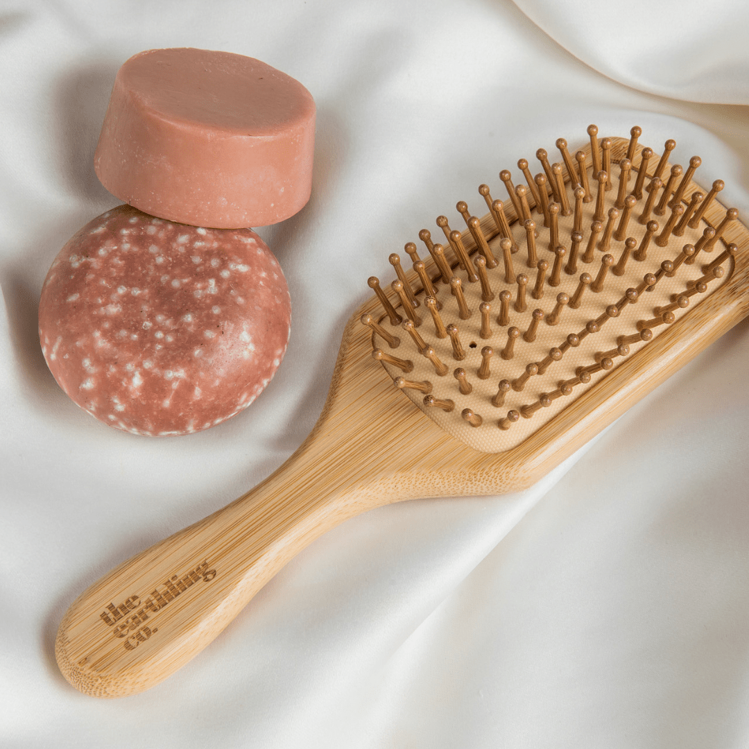 Bamboo Hair Brush Gently Detangling For Static & Frizz