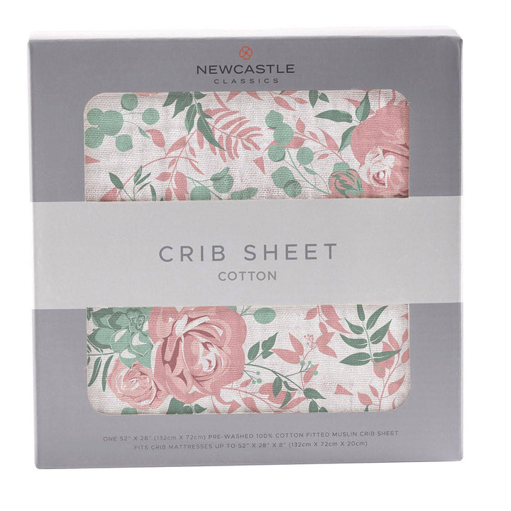 Desert Rose Cotton Muslin Crib Sheet