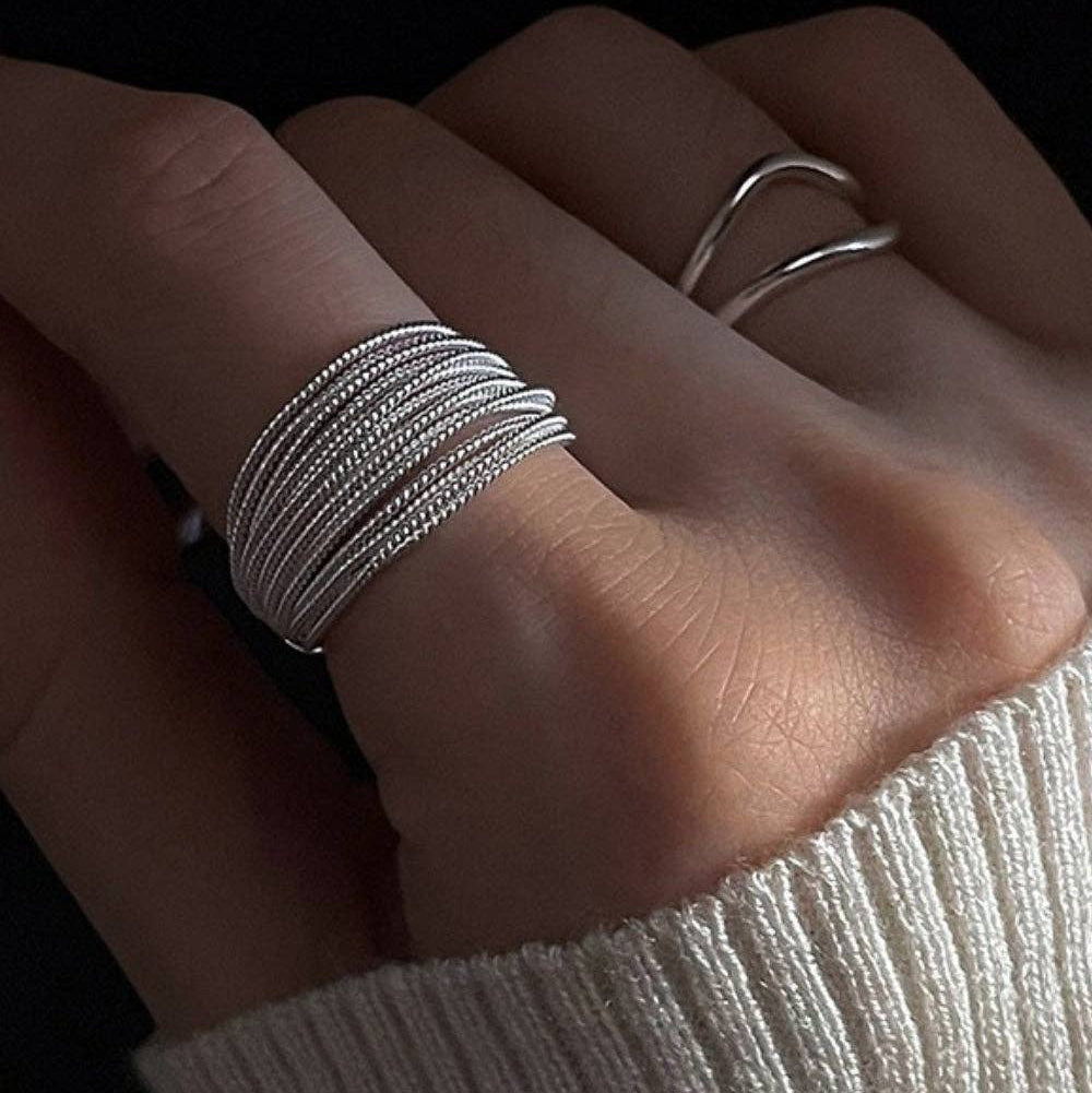 Braided Wire Open Ring