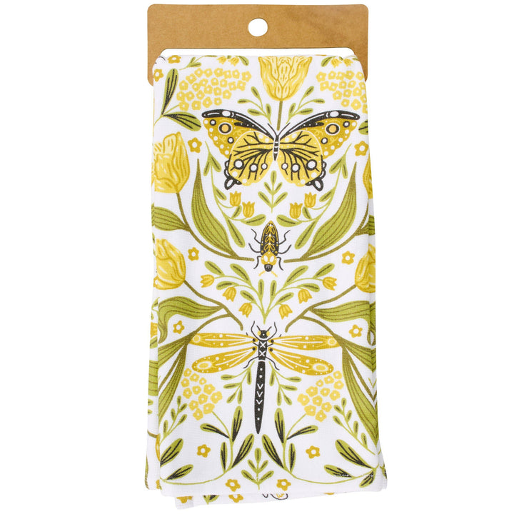 Golden Dragonfly Kitchen Towel