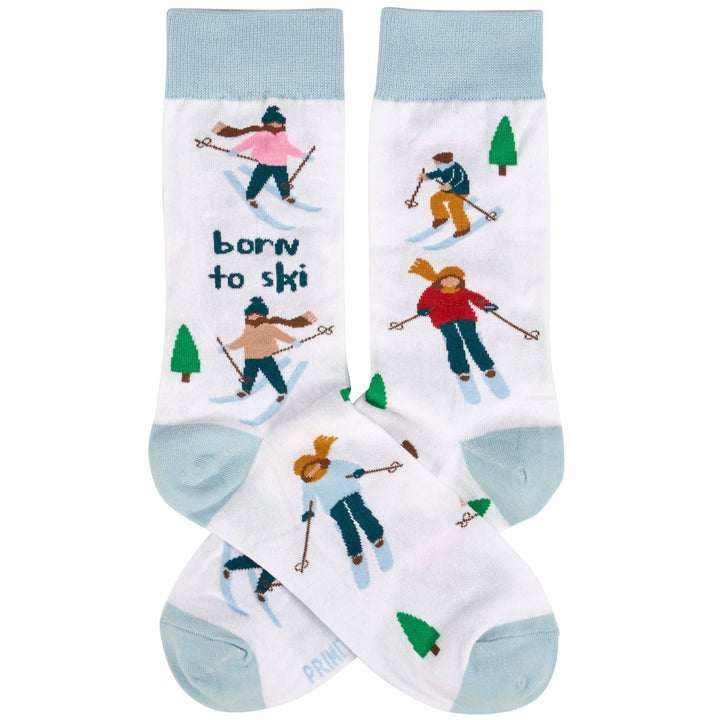 Born To Ski Socks