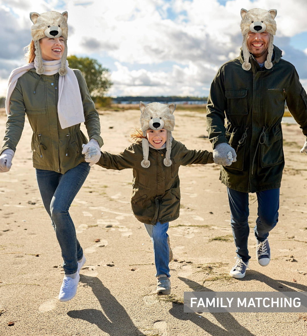 Super Soft Plush Wolf Hat