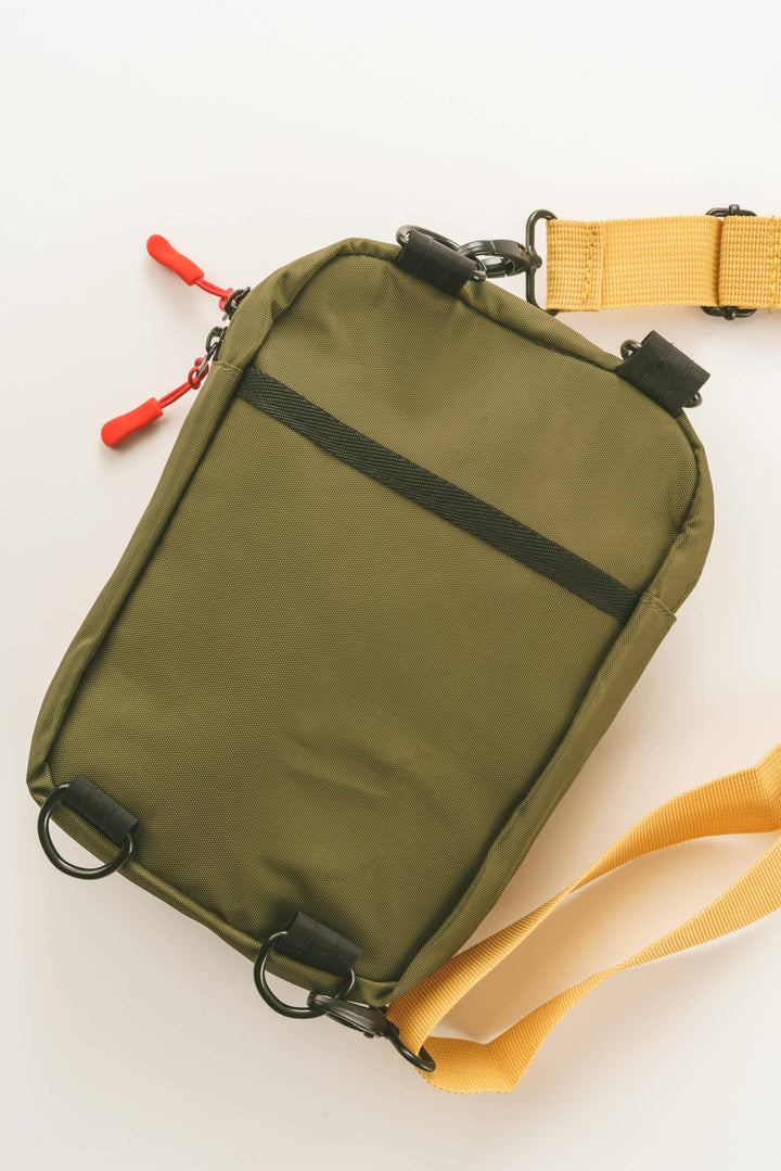 Recycled Crossbody Bag Olive/Khaki