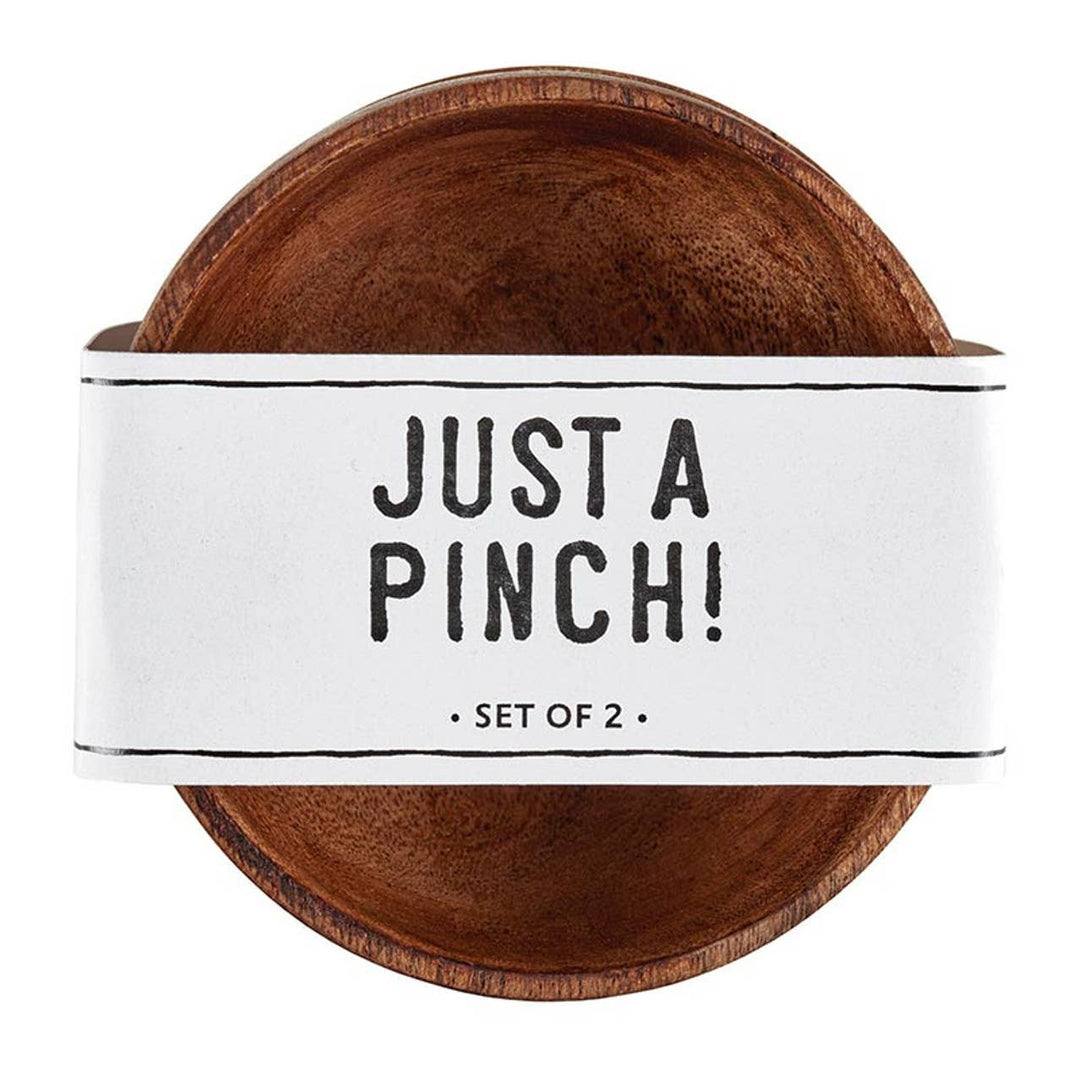 Mini Acacia Pinch Pots - Set of 2