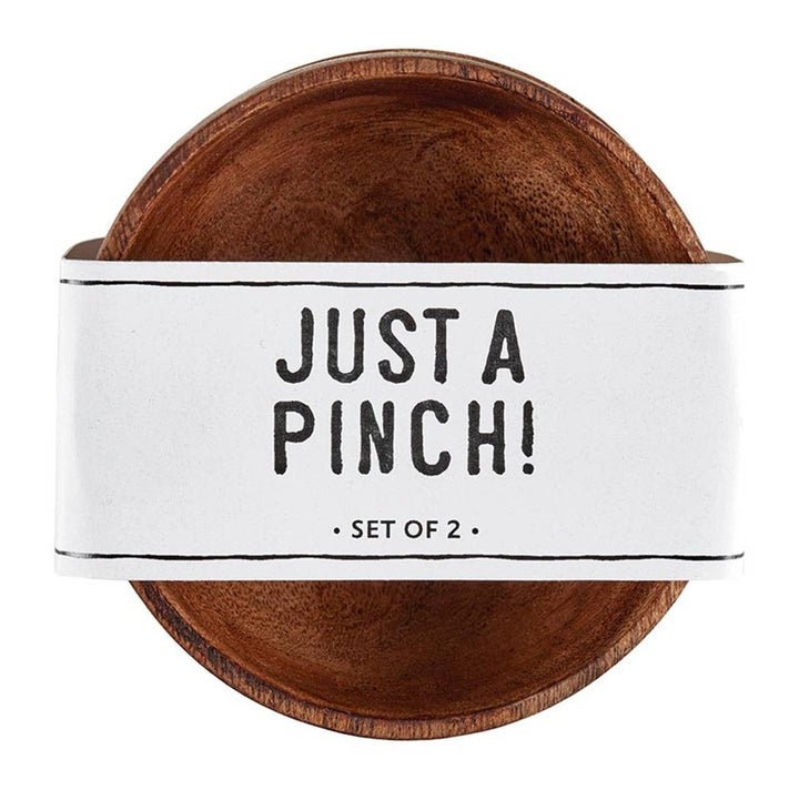 Mini Acacia Pinch Pots - Set of 2