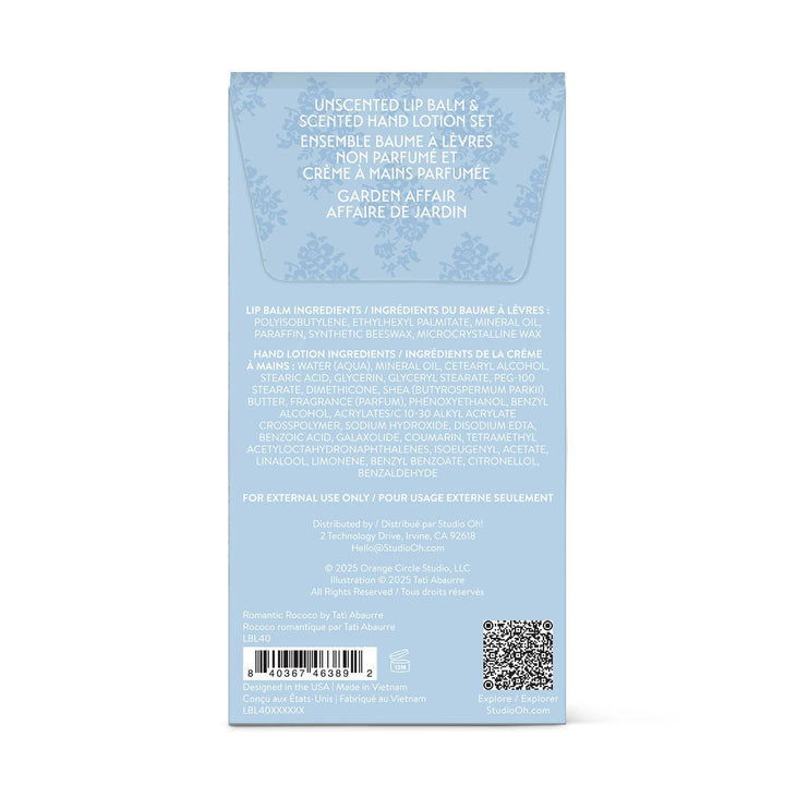 Romantic Rococo Lip Balm & Hand Lotion Set