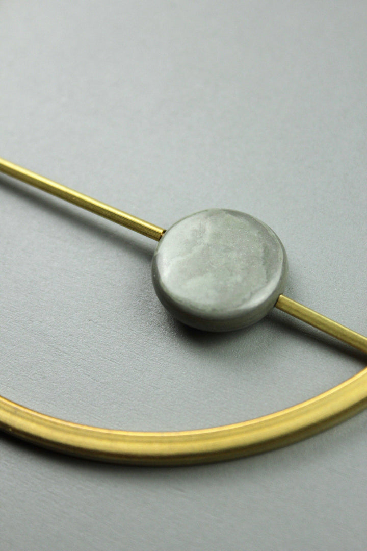 Brass and Jasper Necklace