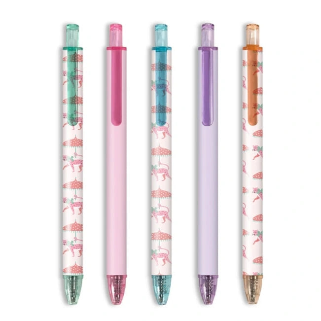Leopard on Parade Soft-Touch Gel Pen Set