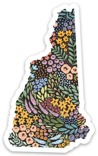 New Hampshire State Floral Stickers
