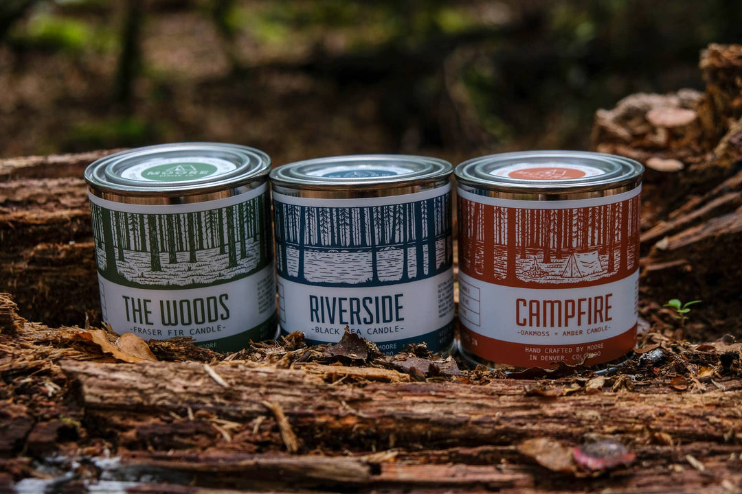 Campfire 1/2 Pint Candle: Oakmoss & Amber