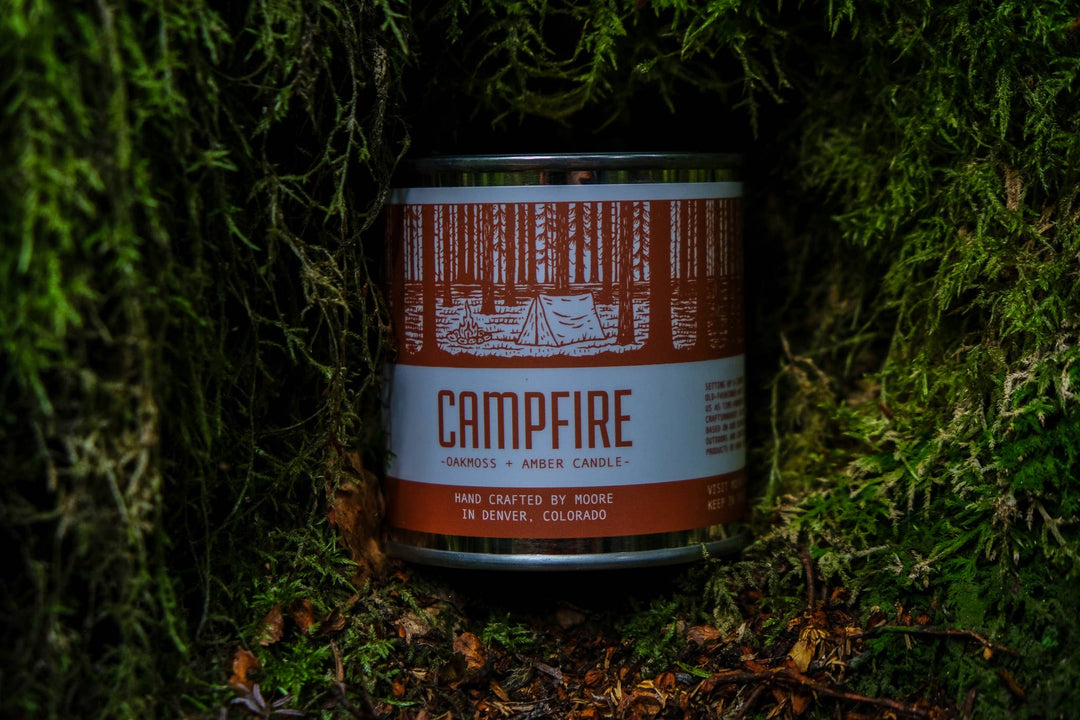 Campfire 1/2 Pint Candle: Oakmoss & Amber