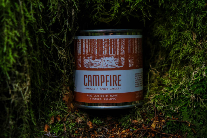 Campfire 1/2 Pint Candle: Oakmoss & Amber