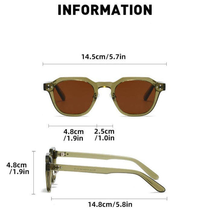 Retro Polarized UV Protection Round Sunglasses