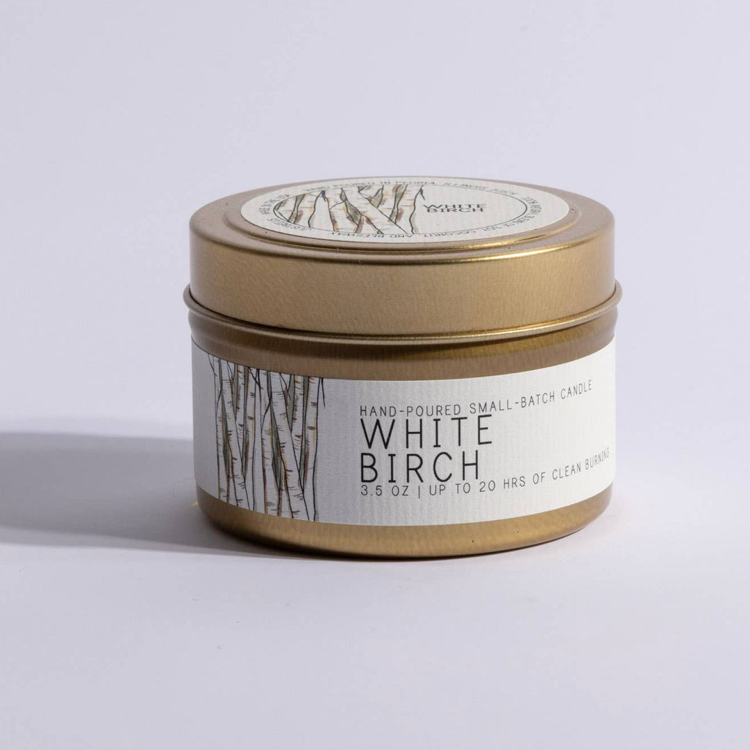 White Birch Candle Tin by Just Bee