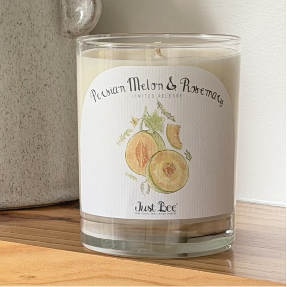 Persian Melon & Rosemary Candle by Just Bee