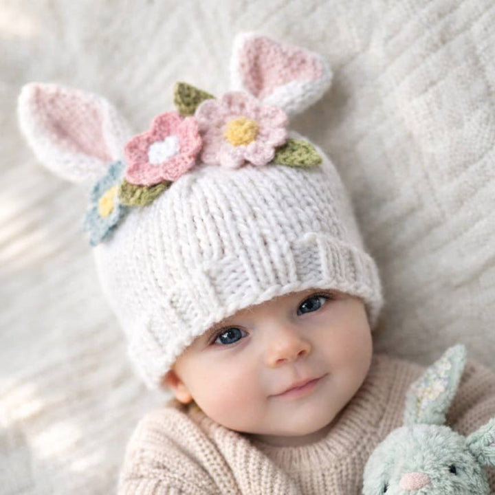 Flower Bunny Beanie