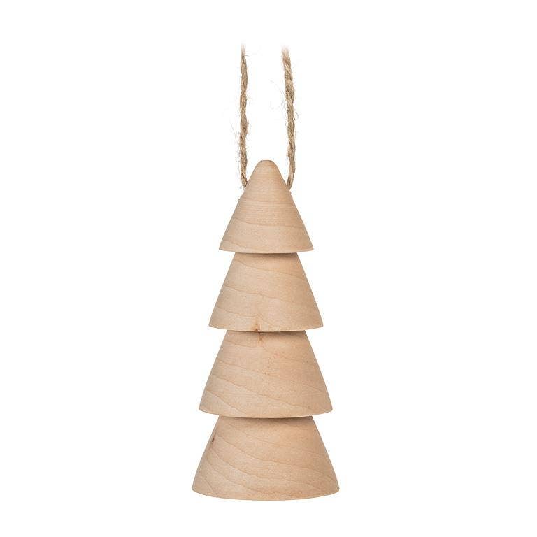Small Tree Ornament-2 Assorted 3.5"H