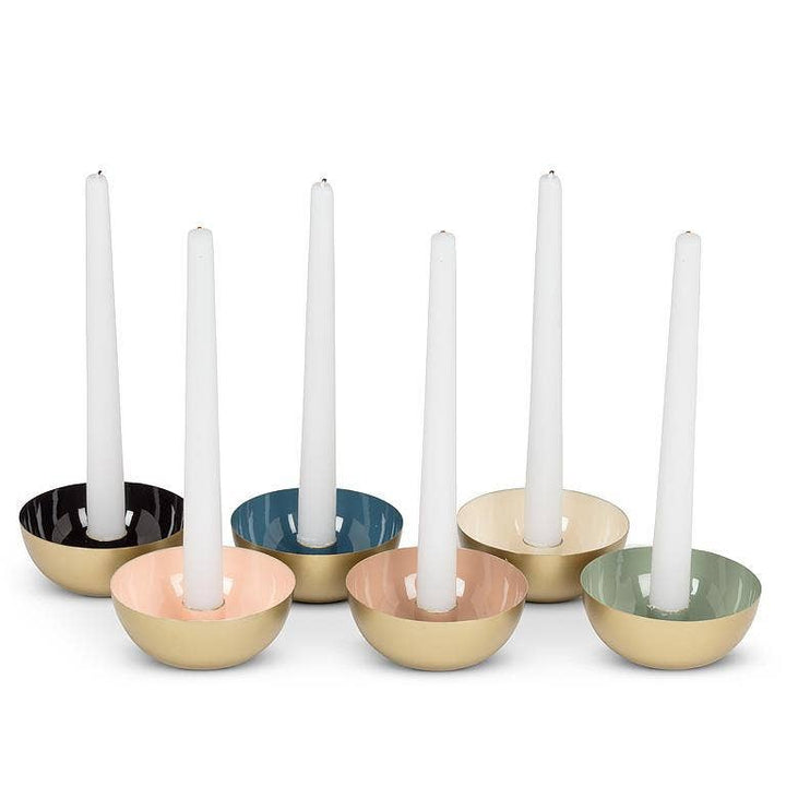 Taupe Enamel Pipe Taper Holder