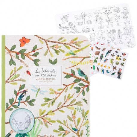 La Botaniste Garden Theme Coloring Book w/ Stickers