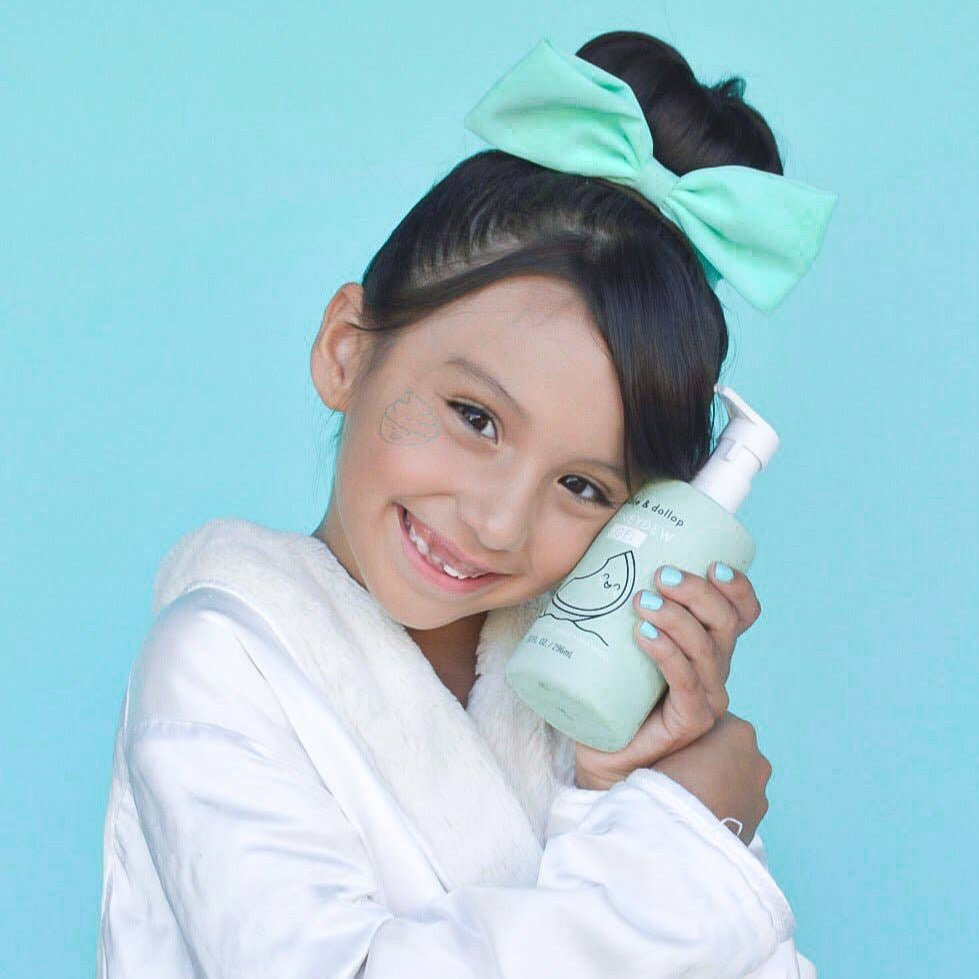 All-Natural Honeydew Body Wash, Bubbles & Shampoo