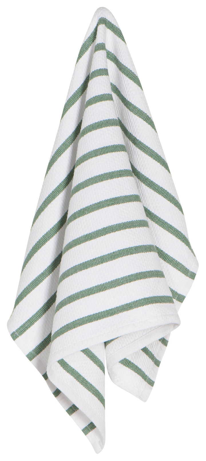 Basketweave Elm Green Dishtowel