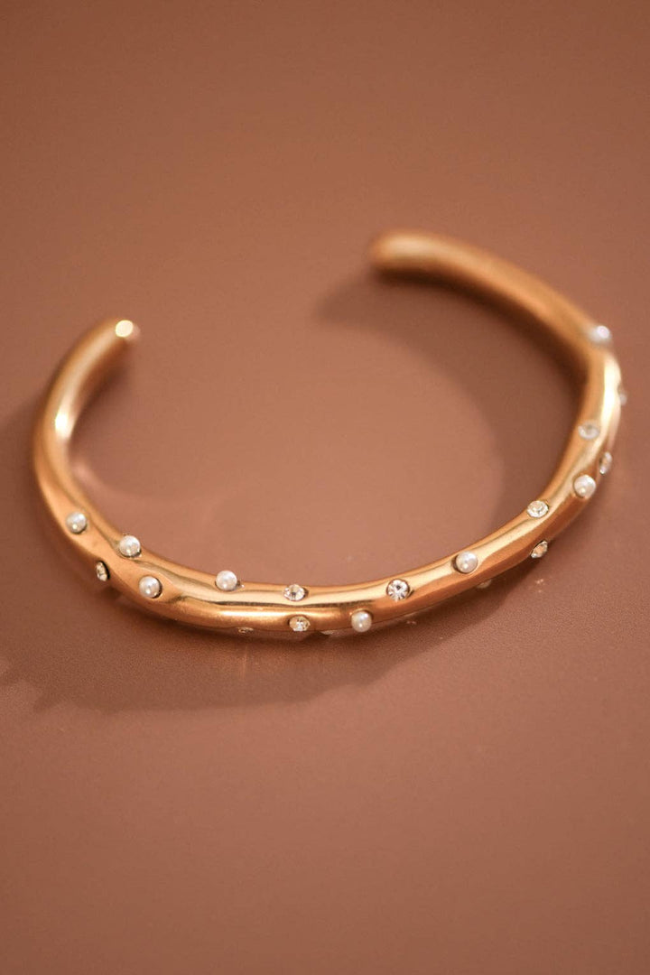 18K Gold PVD Plated Waterproof Stainless Steel Cuff