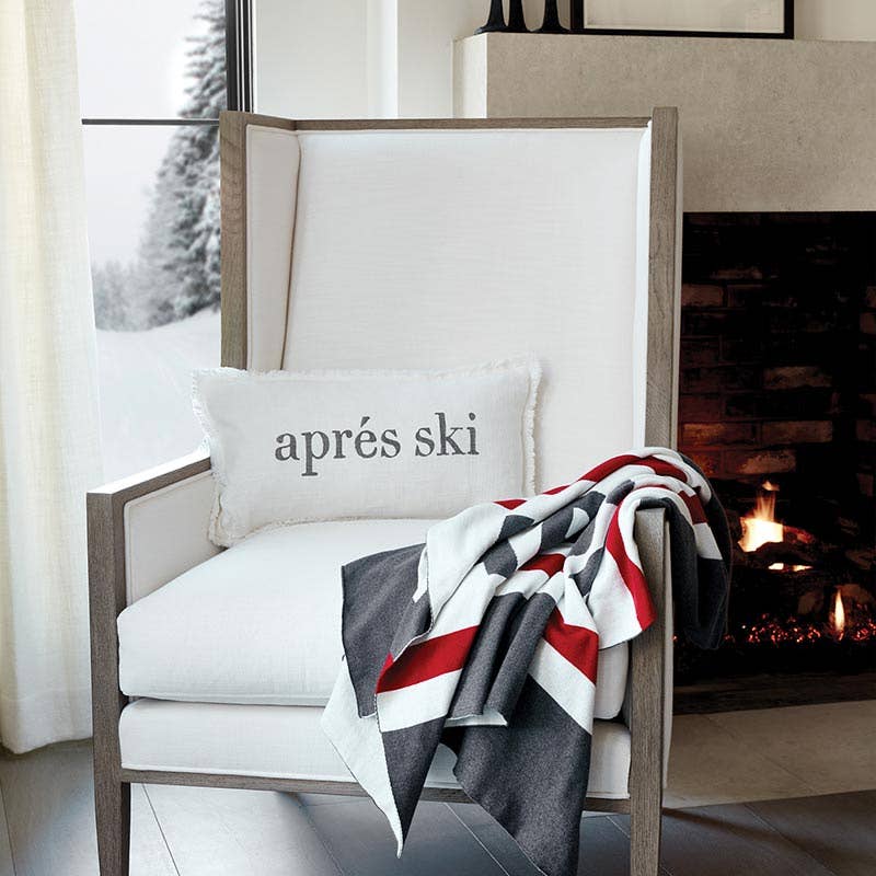 Gone Skiing/Apres Ski Lumbar Pillow