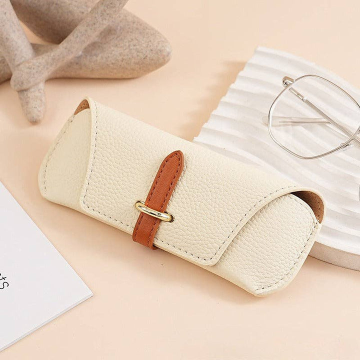 White Minimalist Glasses Case