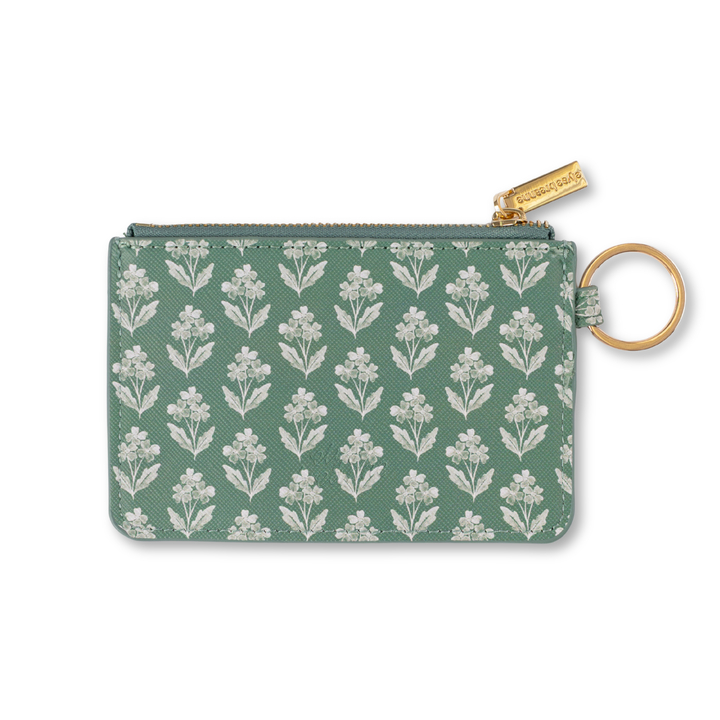 Sage Floral ID Holder/Coin Purse