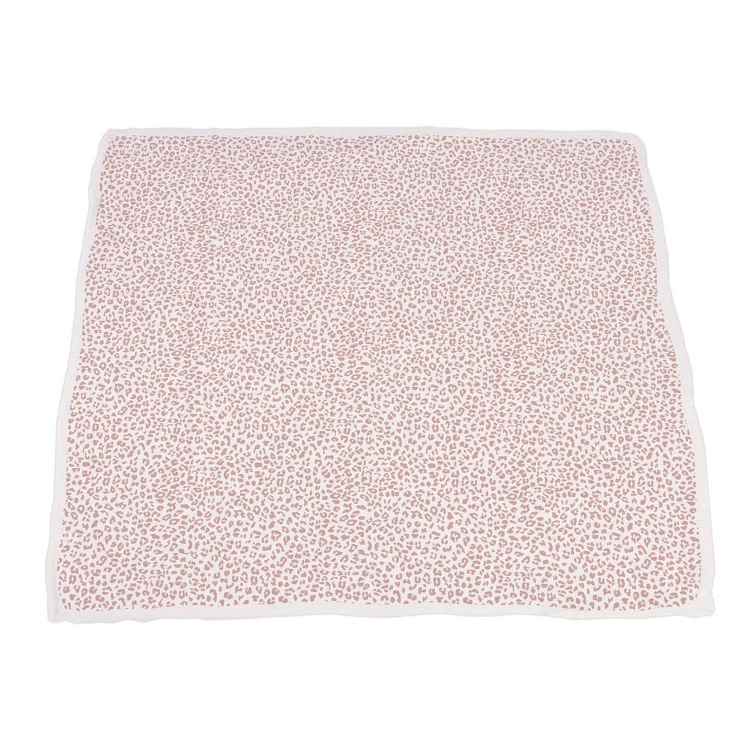 Silver Pink Orchid and Little Leopard Blanket