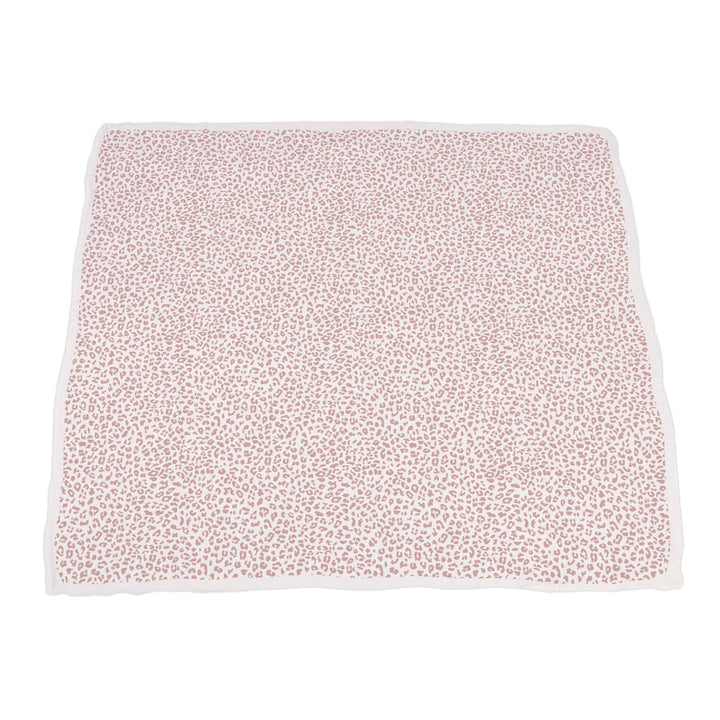 Silver Pink Orchid and Little Leopard Blanket