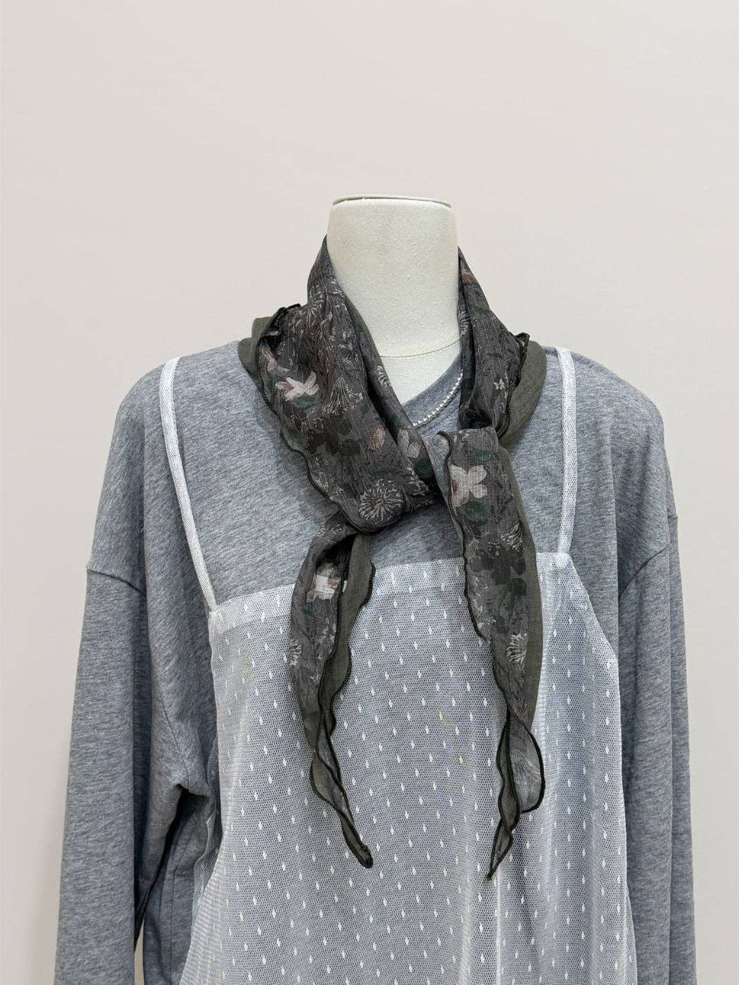 Boho Floral Triangle Bandana Scarf