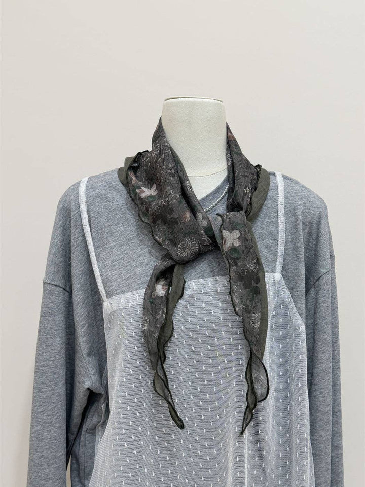 Boho Floral Triangle Bandana Scarf