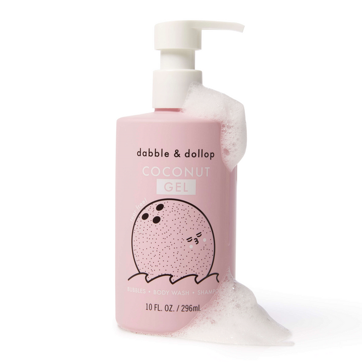 All-Natural Coconut Body Wash, Bubbles & Shampoo