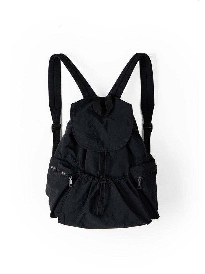 Solid Color Nylon Backpack