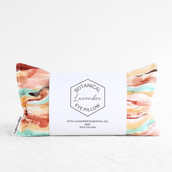 Lavender Eye Pillow in Watercolor Desert Print