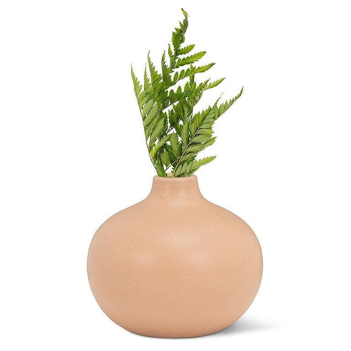 Small Ball Bud Vase-Tan-3"H