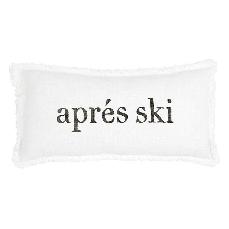 Gone Skiing/Apres Ski Lumbar Pillow
