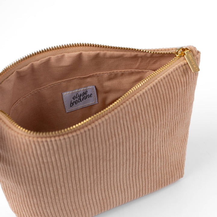Almond Corduroy Carry-All Pouch
