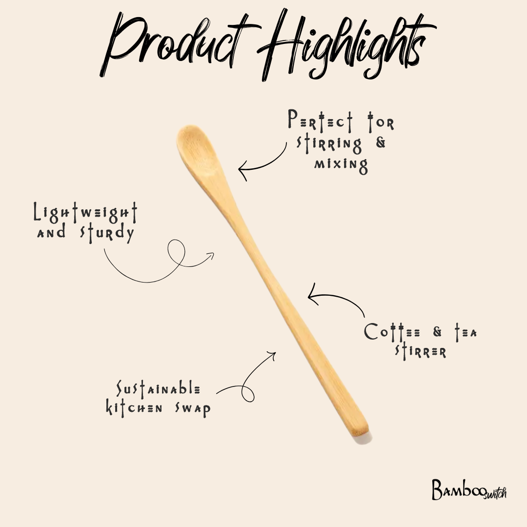 Bamboo Long Mixing/Spice Spoon