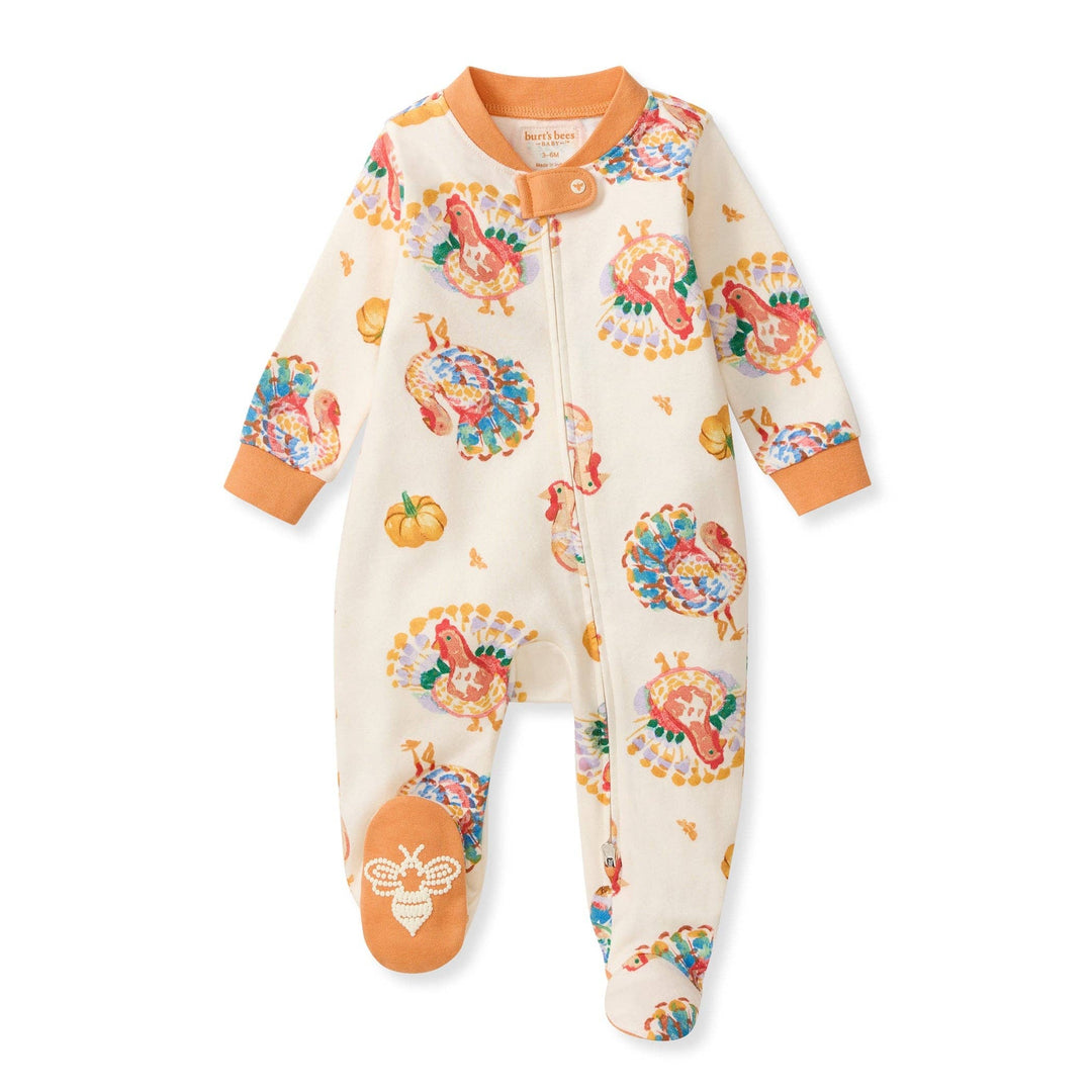 Turkey Day Organic Cotton Footed Sleeper