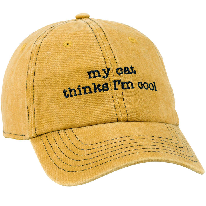 My Cat Thinks I'm Cool Baseball Cap