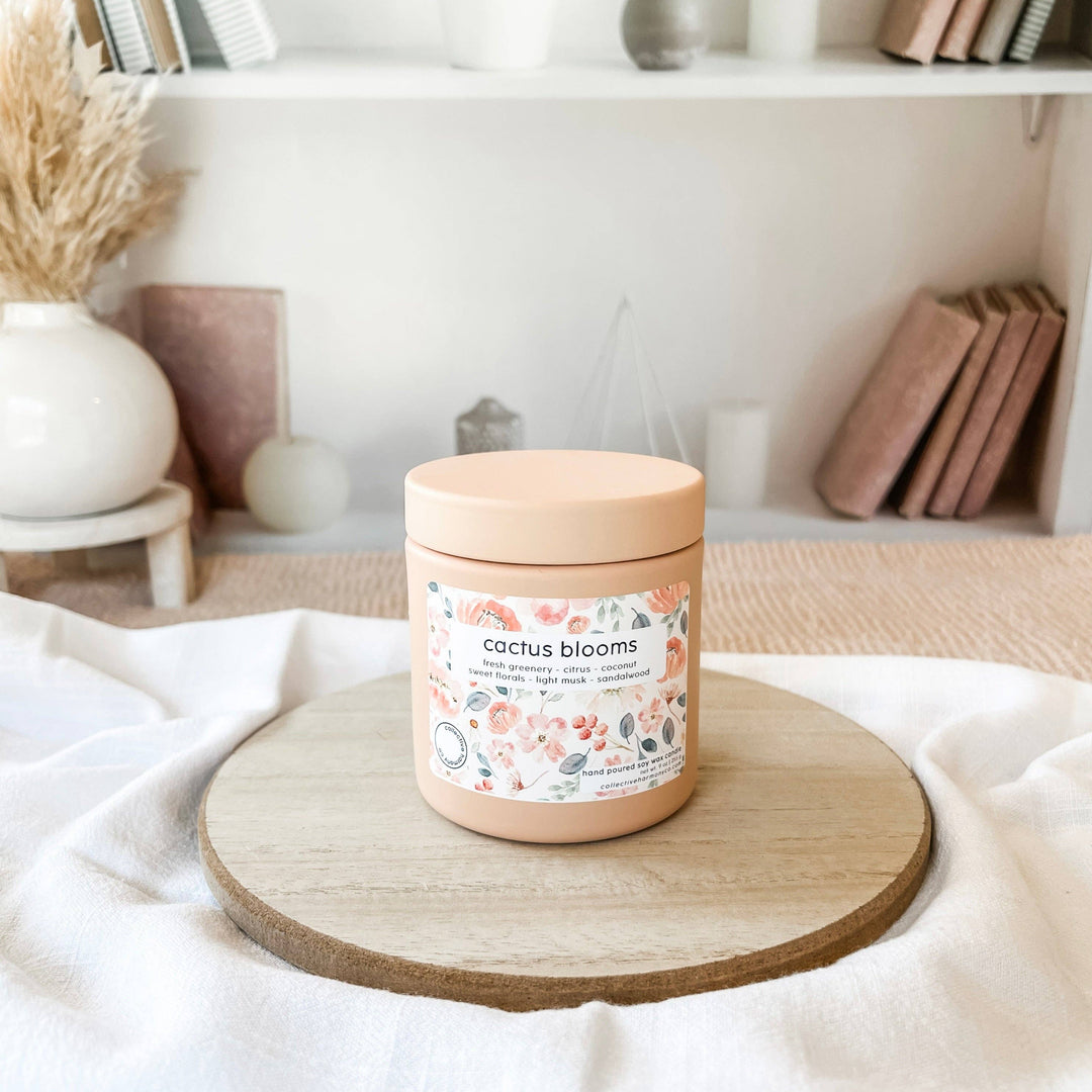 Cactus Blooms Deluxe Candle Tin