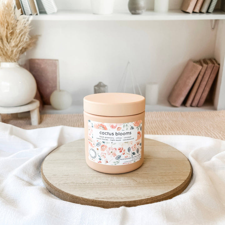 Cactus Blooms Deluxe Candle Tin