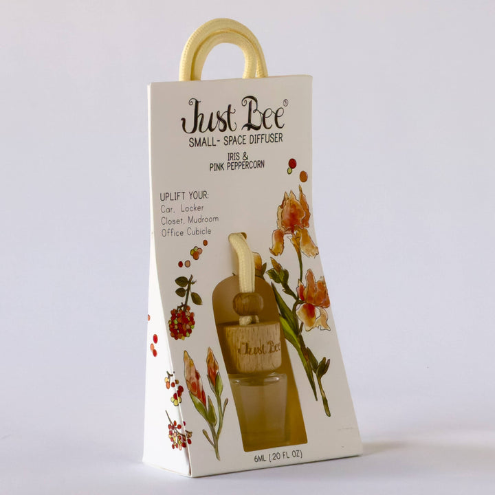 Iris & Pink Peppercorn Small Space Hanging Diffuser by Just Bee
